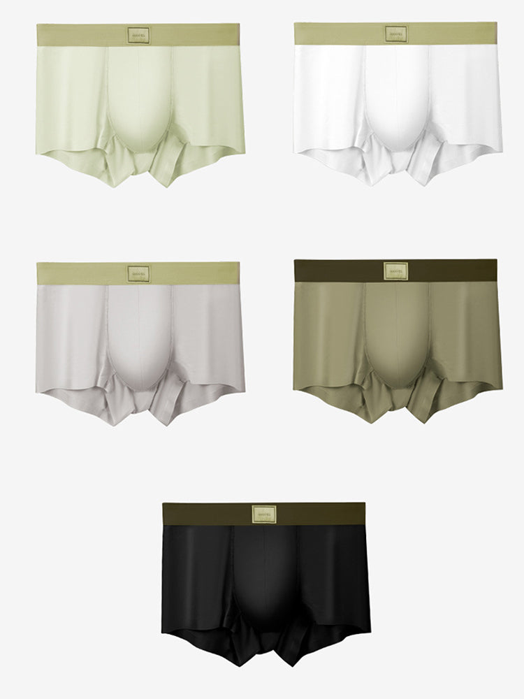 3 Pack Men's Ultra-Soft Modal Seamless Comfort Comfy Waistband Trunks | dmunderwear detail image 14