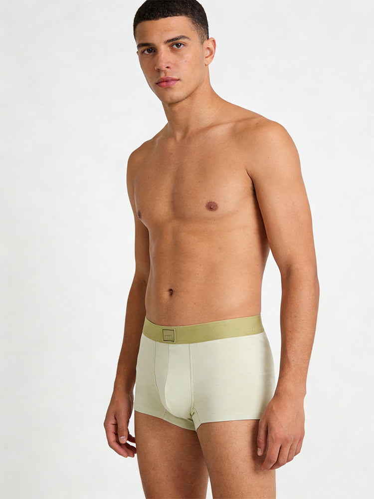 3 Pack Men's Ultra-Soft Modal Seamless Comfort Comfy Waistband Trunks | dmunderwear detail image 3