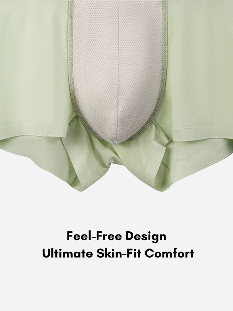3 Pack Men's Ultra-Soft Modal Seamless Comfort Comfy Waistband Trunks | dmunderwear detail image 6