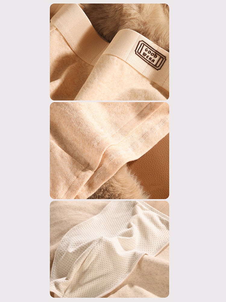 3 Pack Men's Ultra-Soft Simple Solid Color Breathable Cotton Boxers Briefs | dmunderwear detail image 10