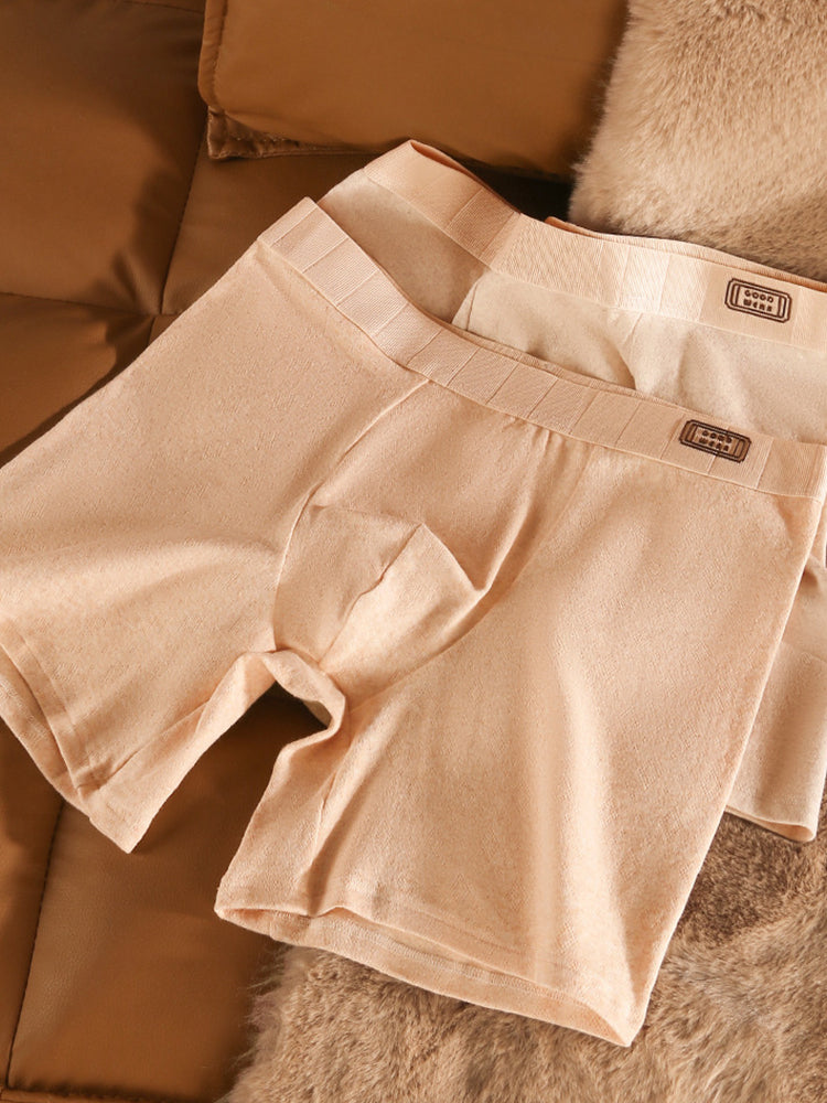 3 Pack Men's Ultra-Soft Simple Solid Color Breathable Cotton Boxers Briefs | dmunderwear detail image 12
