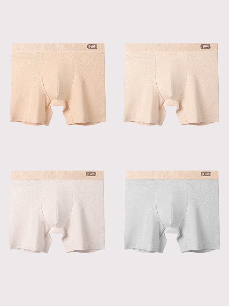 3 Pack Men's Ultra-Soft Simple Solid Color Breathable Cotton Boxers Briefs | dmunderwear detail image 13