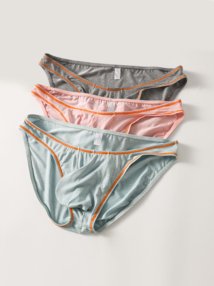 3 Pack Men's Ultra-Soft Stretch Fabric Ice Silk Briefs | dmunderwear