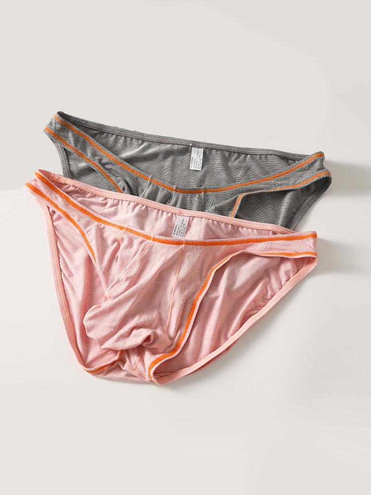 3 Pack Men's Ultra-Soft Stretch Fabric Ice Silk Briefs | dmunderwear detail image 4