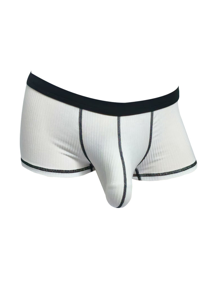 3 Pack Men's Ultra-Thin Cooling Large Supportive Pouch Breathable Low-Rise Trunks | dmunderwear