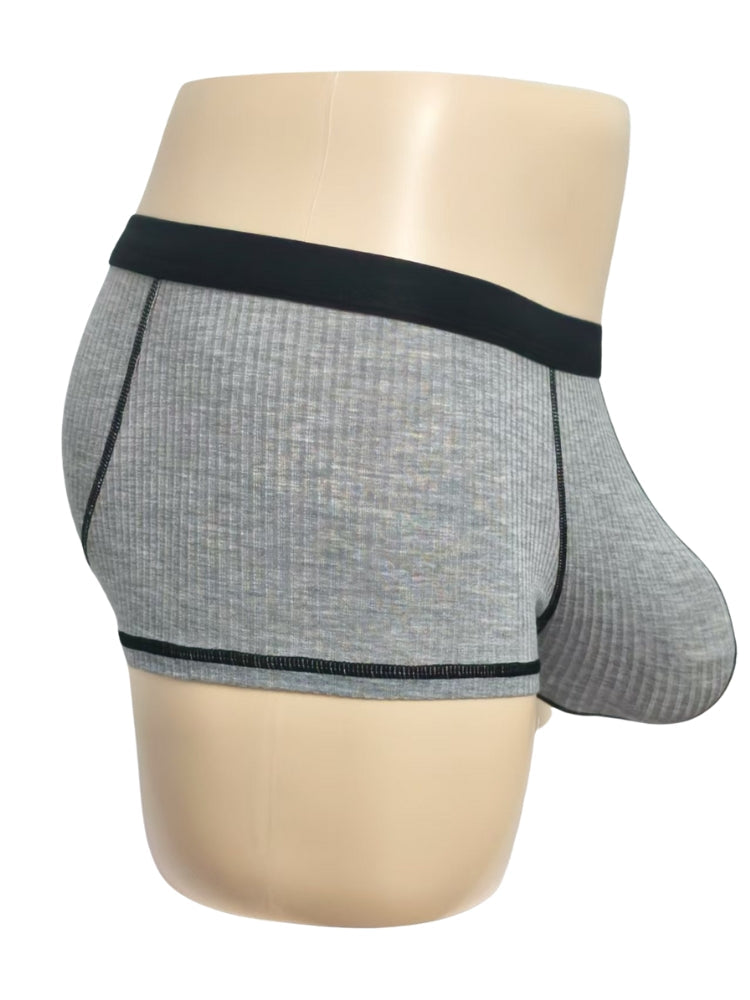 3 Pack Men's Ultra-Thin Cooling Large Supportive Pouch Breathable Low-Rise Trunks | dmunderwear detail image 11