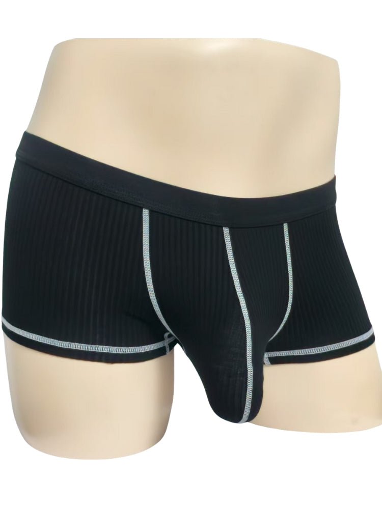3 Pack Men's Ultra-Thin Cooling Large Supportive Pouch Breathable Low-Rise Trunks | dmunderwear detail image 15