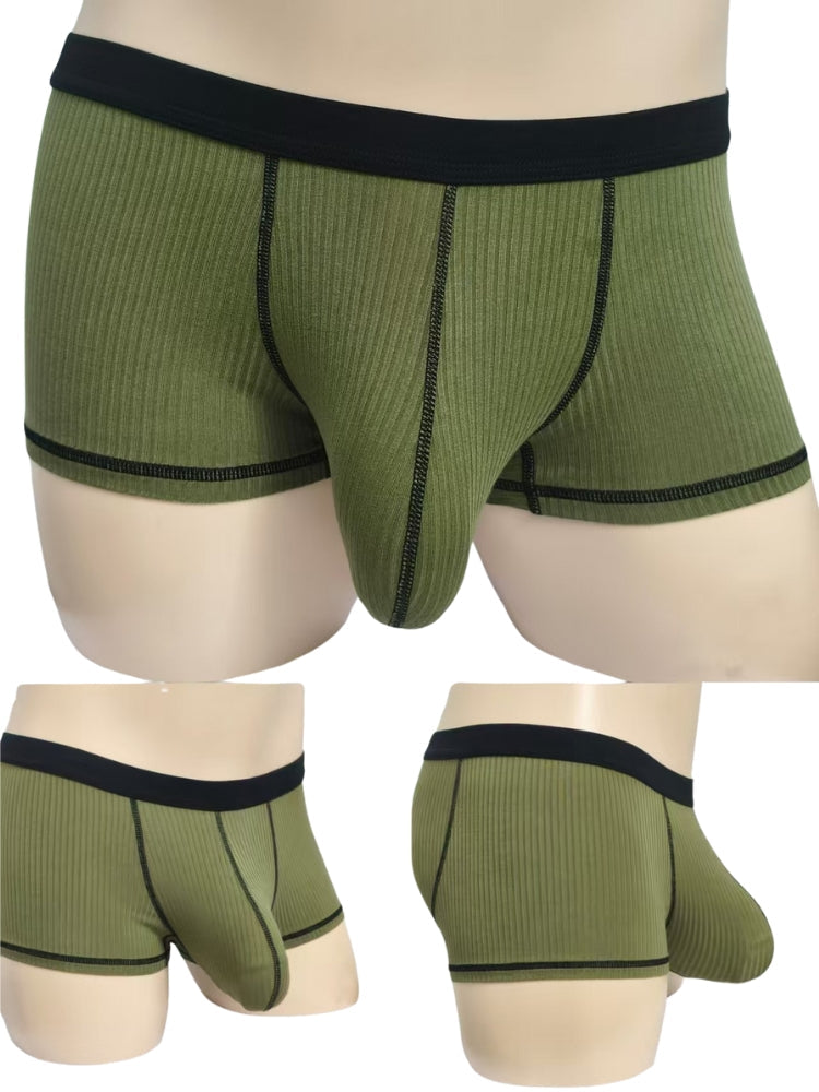 3 Pack Men's Ultra-Thin Cooling Large Supportive Pouch Breathable Low-Rise Trunks | dmunderwear detail image 17