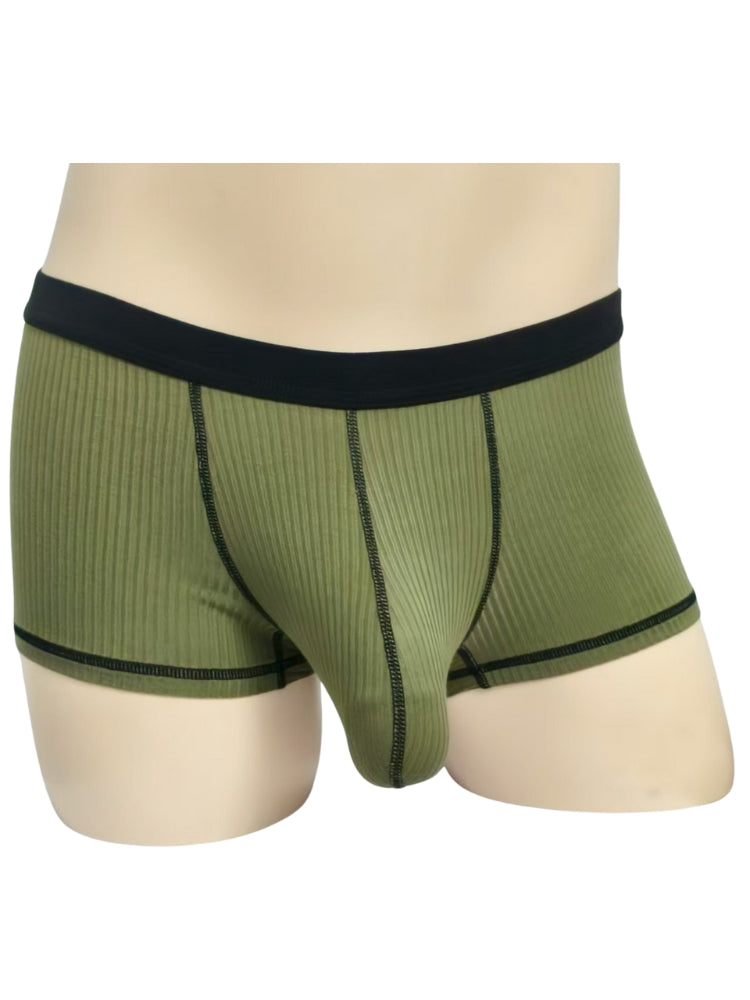 3 Pack Men's Ultra-Thin Cooling Large Supportive Pouch Breathable Low-Rise Trunks | dmunderwear detail image 18