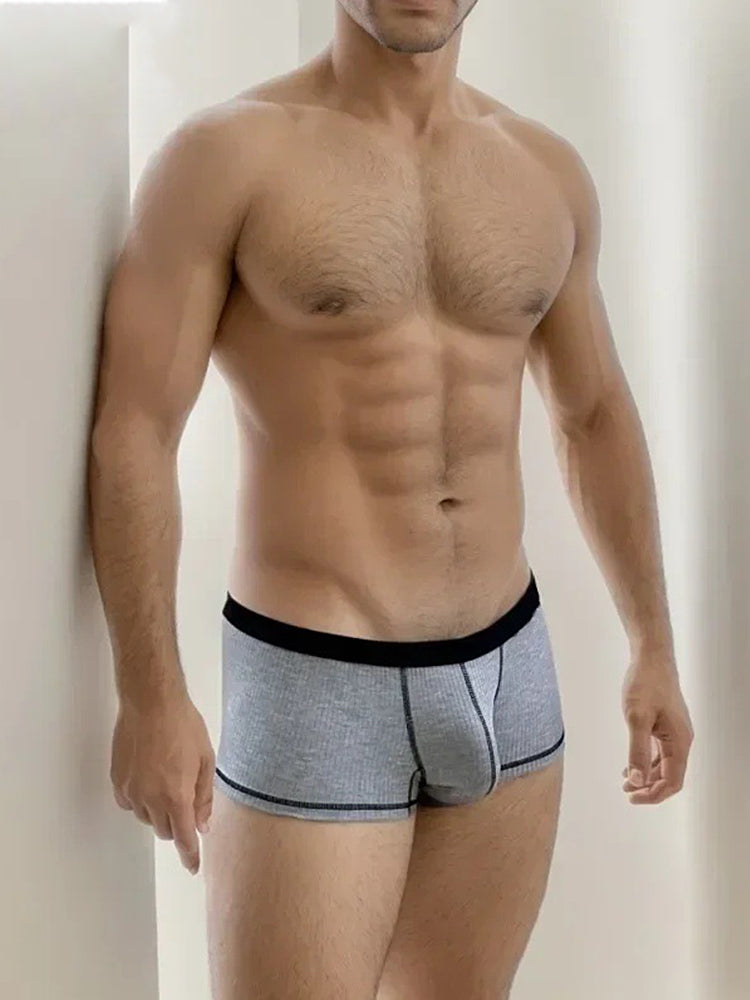 3 Pack Men's Ultra-Thin Cooling Large Supportive Pouch Breathable Low-Rise Trunks | dmunderwear detail image 7