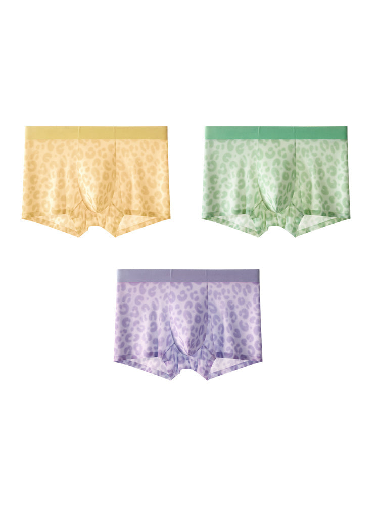 3 Pack Men's Ultra-Thin Ice Silk Trunks | dmunderwear detail image 14