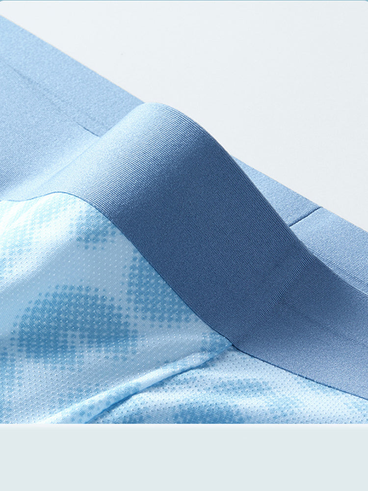 3 Pack Men's Ultra-Thin Ice Silk Trunks | dmunderwear detail image 16