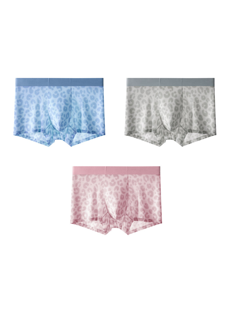 3 Pack Men's Ultra-Thin Ice Silk Trunks | dmunderwear detail image 20