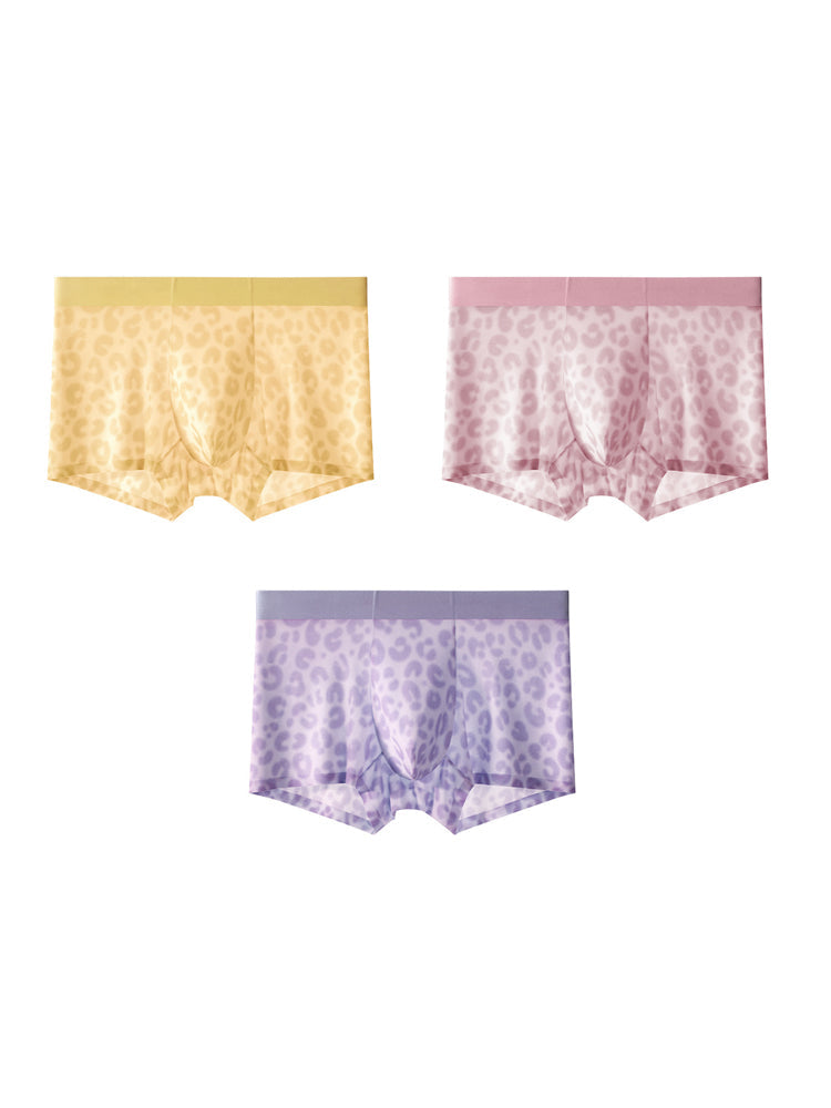 3 Pack Men's Ultra-Thin Ice Silk Trunks | dmunderwear detail image 8