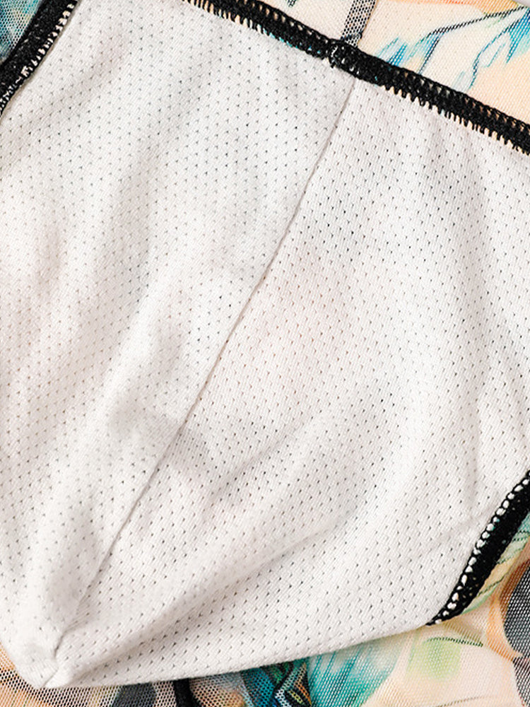 3 Pack Men's Ice-Silk Leopard Mesh Support Pouch Briefs | dmunderwear detail image 6