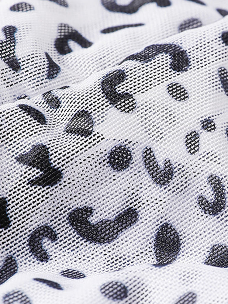 3 Pack Men's Ice-Silk Leopard Mesh Support Pouch Briefs | dmunderwear detail image 9