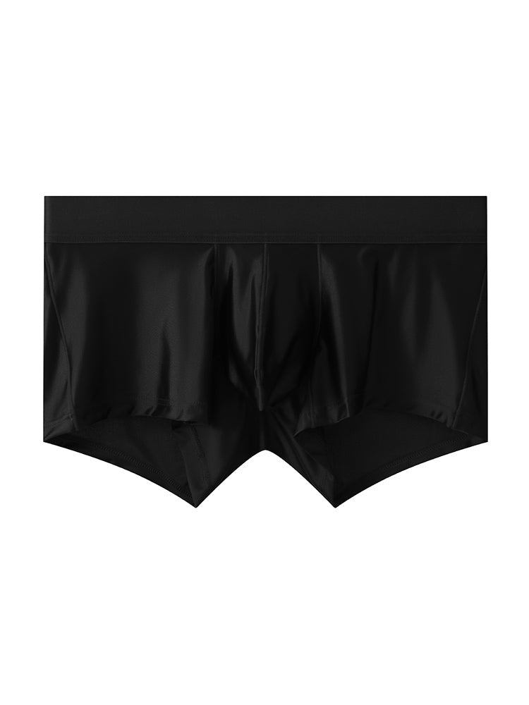 3 Pack Men's Wide Elastic Waistband Solid Color Enhancing Pouch Trunks | dmunderwear detail image 15