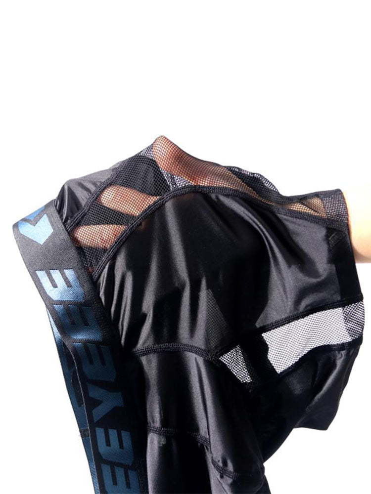 2 Pack Men's Workout Anti-Chafing Quick-Dry & Breathable Mesh Stretch Boxer Briefs | dmunderwear detail image 4