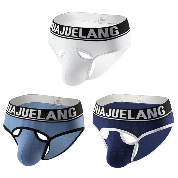 3 Pack Mesh Support Pouch Briefs | dmunderwear detail image 14