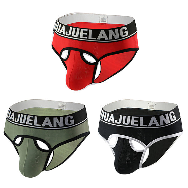 3 Pack Mesh Support Pouch Briefs | dmunderwear detail image 19