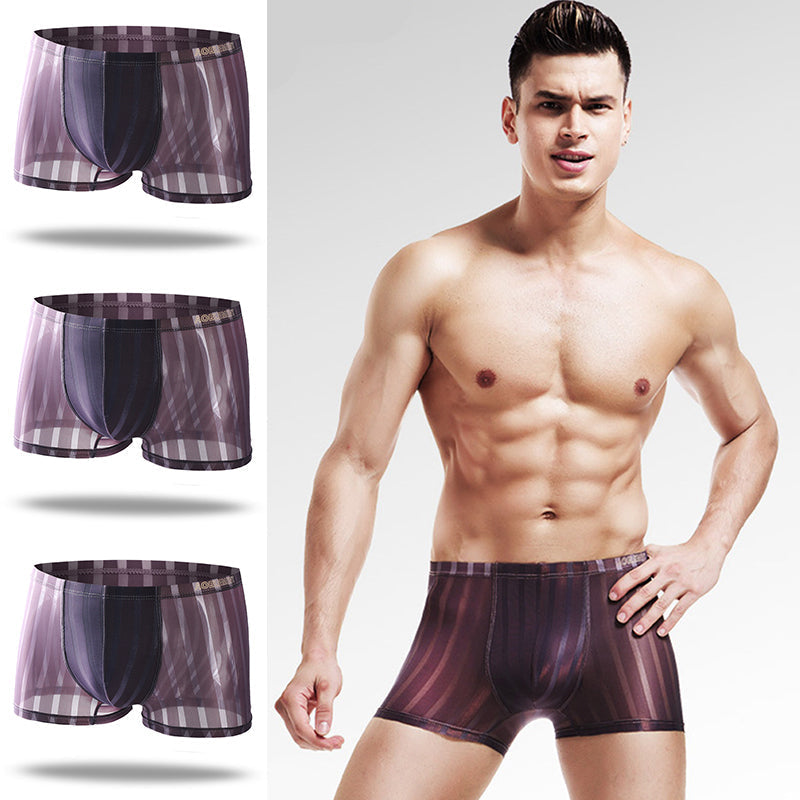 3 Pack See Through Breathable Men's Underwear | dmunderwear detail image 12