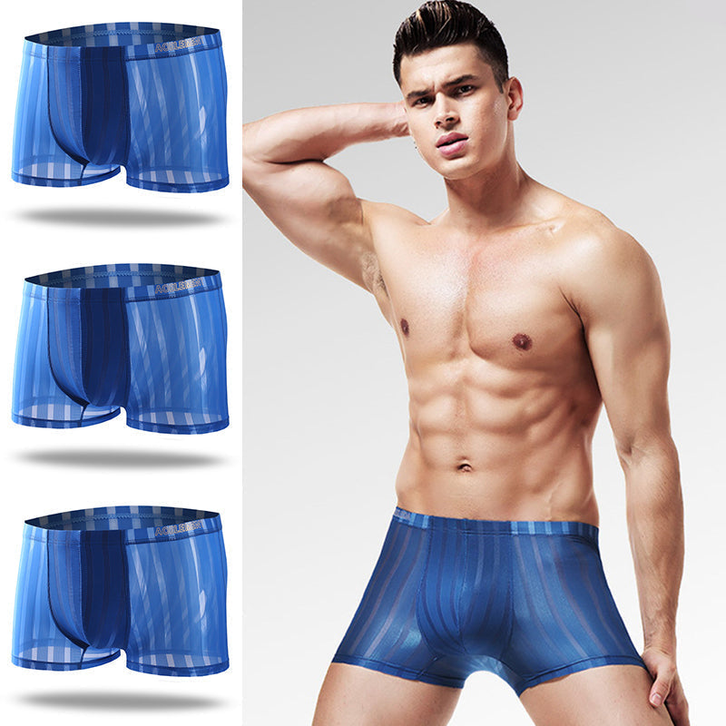 3 Pack See Through Breathable Men's Underwear | dmunderwear detail image 17