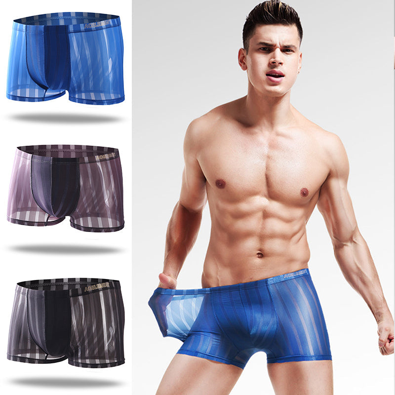3 Pack See Through Breathable Men's Underwear | dmunderwear detail image 2