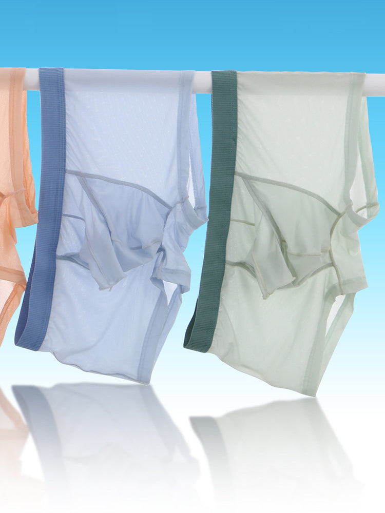 3 Pack Separate Pouch Trunks With Fly Front | dmunderwear detail image 12