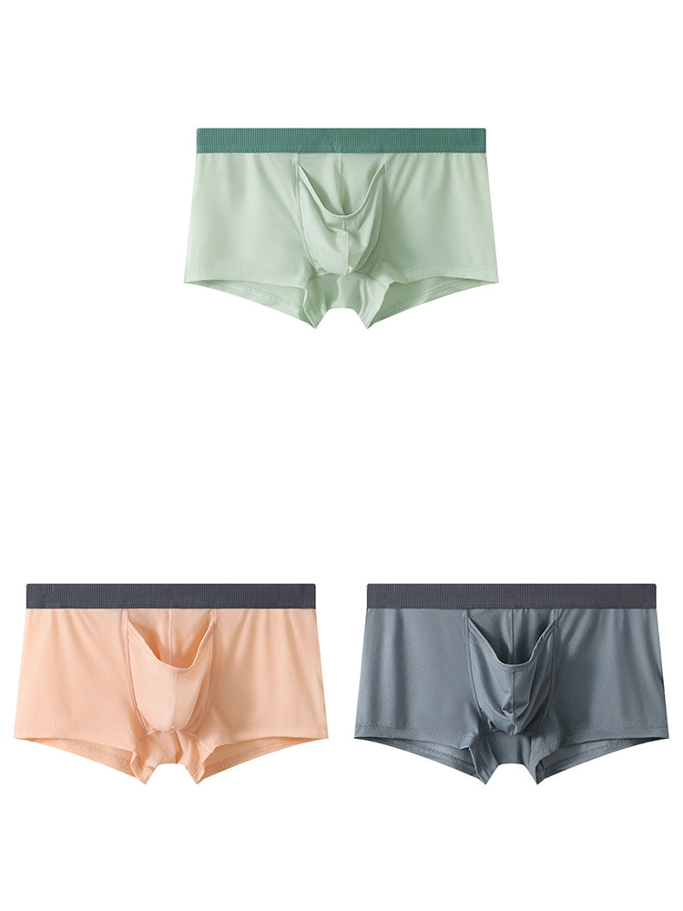 3 Pack Separate Pouch Trunks With Fly Front | dmunderwear detail image 14