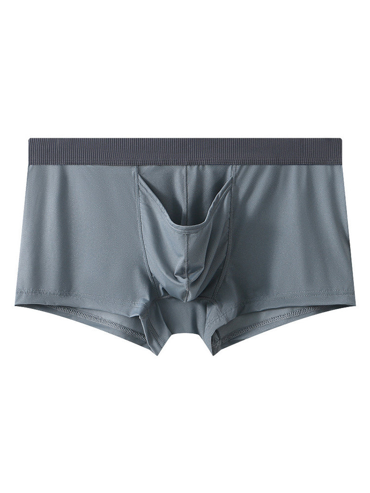 3 Pack Separate Pouch Trunks With Fly Front | dmunderwear detail image 15