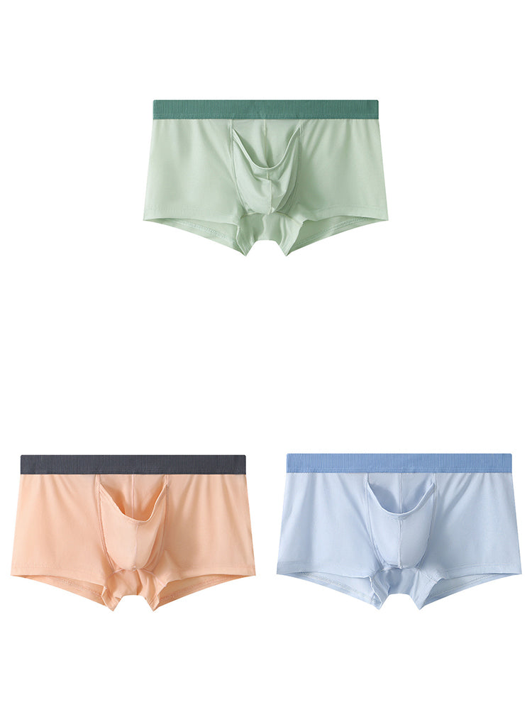3 Pack Separate Pouch Trunks With Fly Front | dmunderwear detail image 20