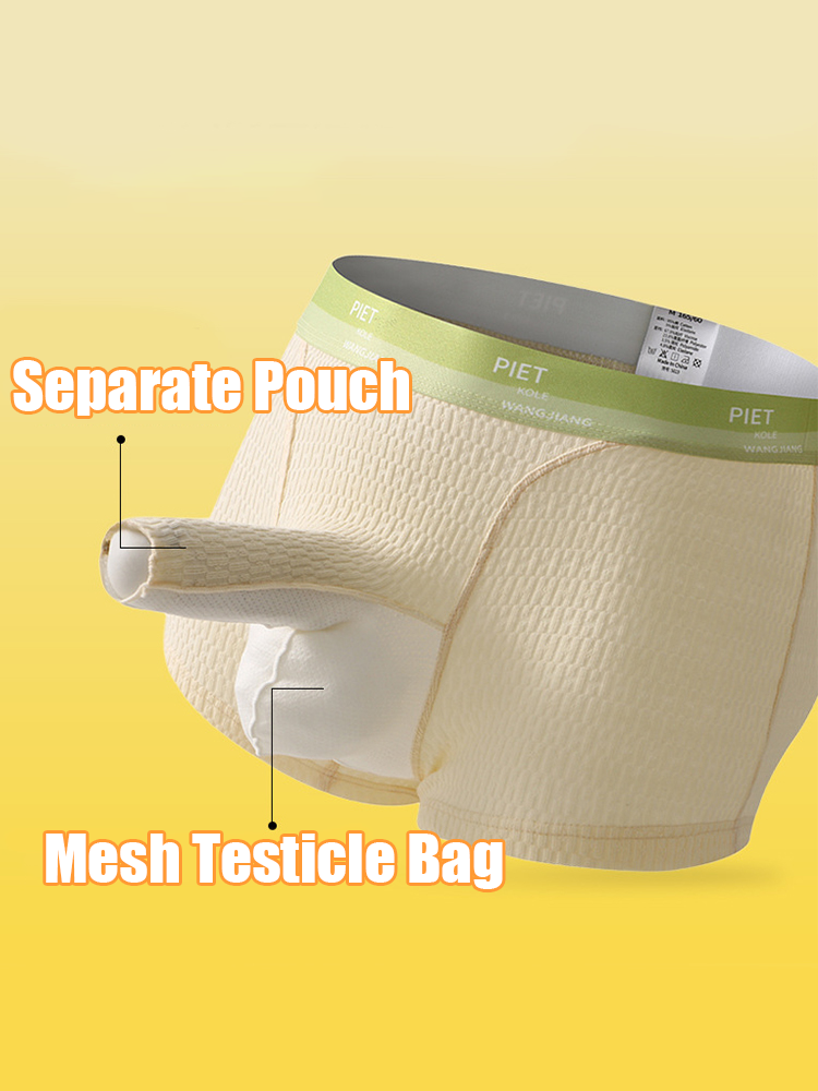 3 Pack Separate Pouch Trunks with Open Fly | dmunderwear detail image 10