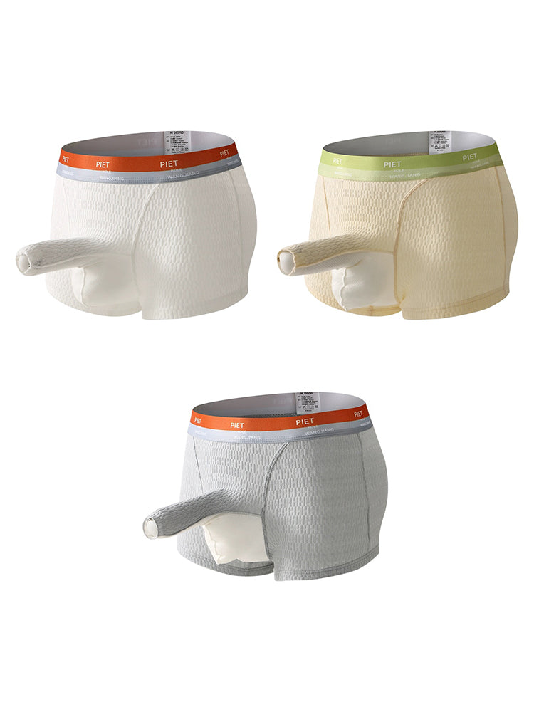 3 Pack Separate Pouch Trunks with Open Fly | dmunderwear detail image 17