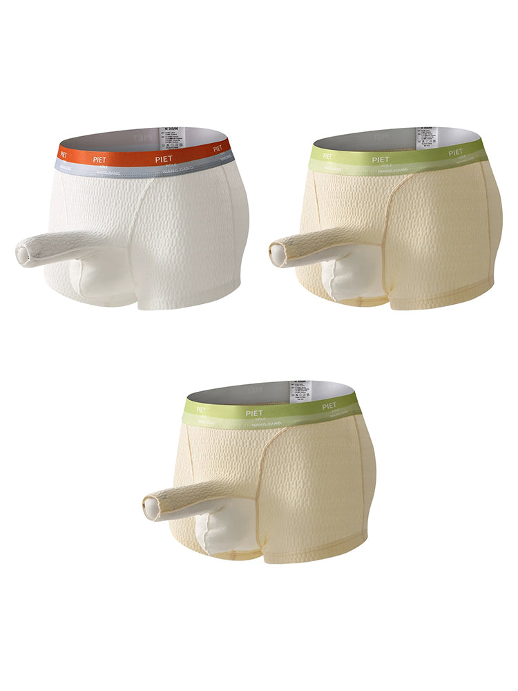 3 Pack Separate Pouch Trunks with Open Fly | dmunderwear detail image 19