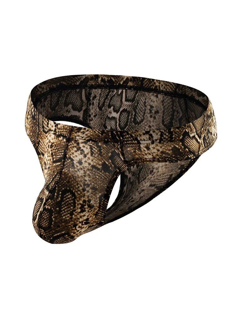 3 Pack Men's Sexy & Bold Animal Print Low-Rise Breathable Briefs | dmunderwear