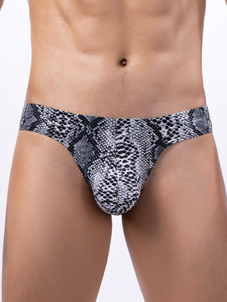 3 Pack Men's Sexy & Bold Animal Print Low-Rise Breathable Briefs | dmunderwear detail image 10