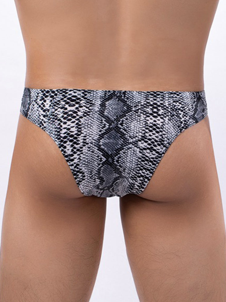 3 Pack Men's Sexy & Bold Animal Print Low-Rise Breathable Briefs | dmunderwear detail image 11