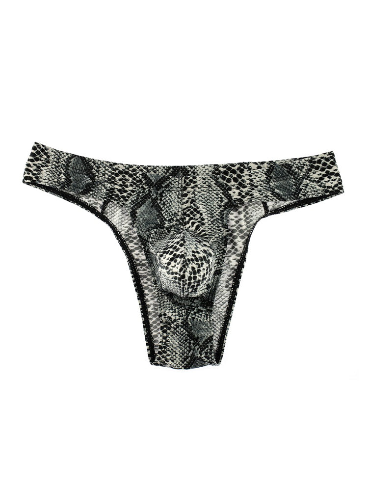 3 Pack Men's Sexy & Bold Animal Print Low-Rise Breathable Briefs | dmunderwear detail image 14