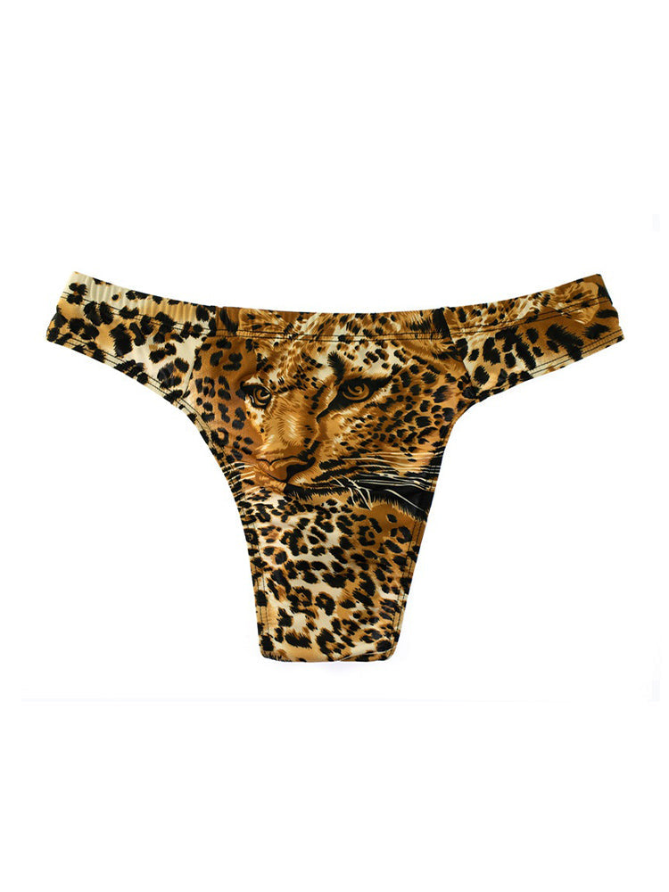 3 Pack Men's Sexy & Bold Animal Print Low-Rise Breathable Briefs | dmunderwear detail image 18