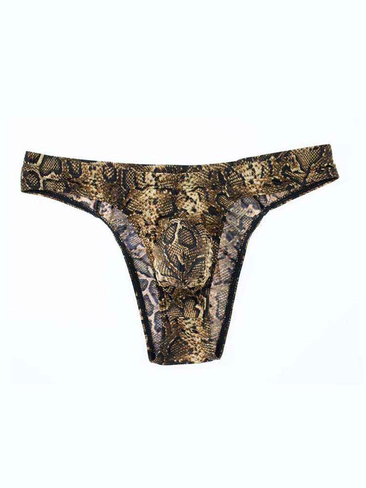 3 Pack Men's Sexy & Bold Animal Print Low-Rise Breathable Briefs | dmunderwear detail image 20