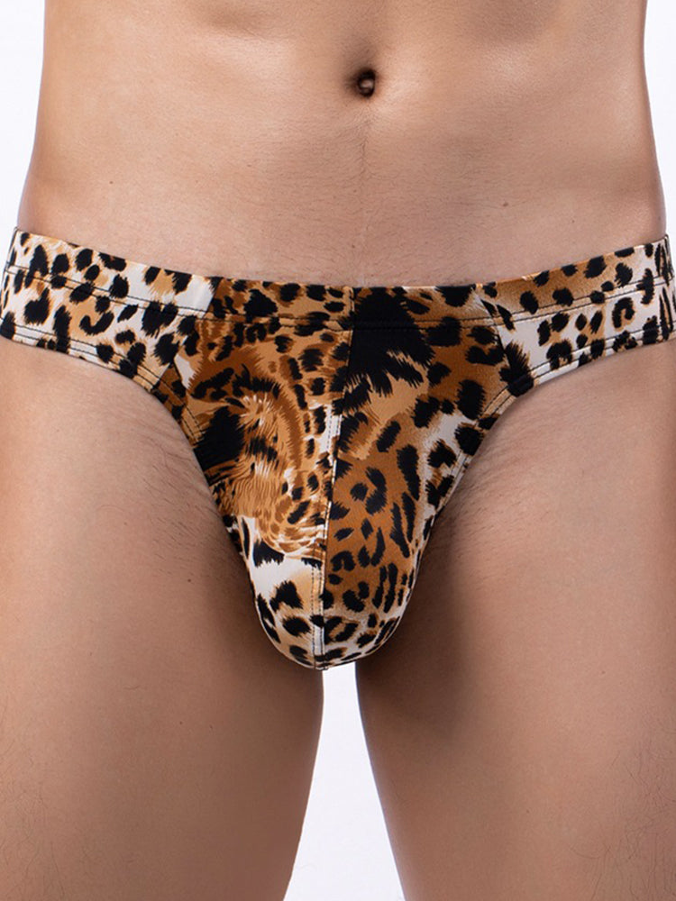 3 Pack Men's Sexy & Bold Animal Print Low-Rise Breathable Briefs | dmunderwear detail image 5