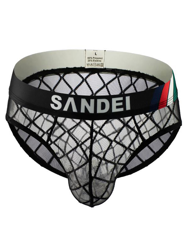 3 Pack Sexy Mesh T-back Thongs for Men | dmunderwear detail image 11