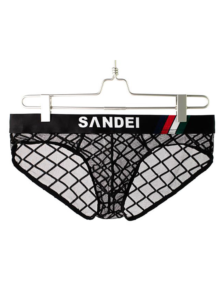 3 Pack Sexy Mesh T-back Thongs for Men | dmunderwear detail image 12