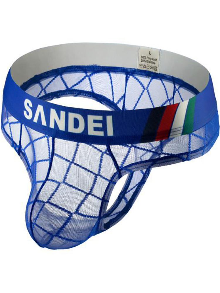 3 Pack Sexy Mesh T-back Thongs for Men | dmunderwear detail image 16