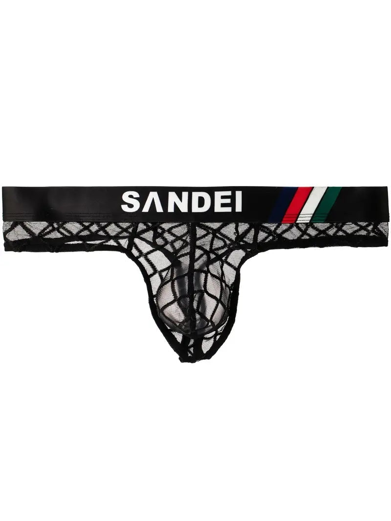 3 Pack Sexy Mesh T-back Thongs for Men | dmunderwear detail image 19
