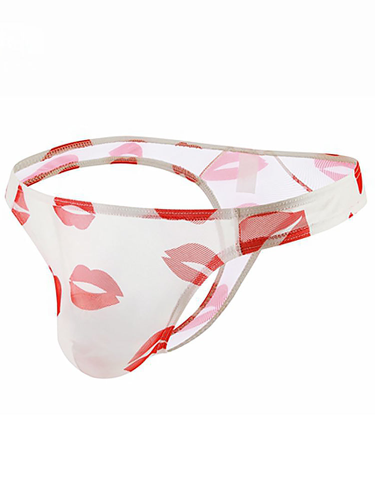 3 Pack Sexy Print Low-rise Thongs for Men | dmunderwear detail image 17