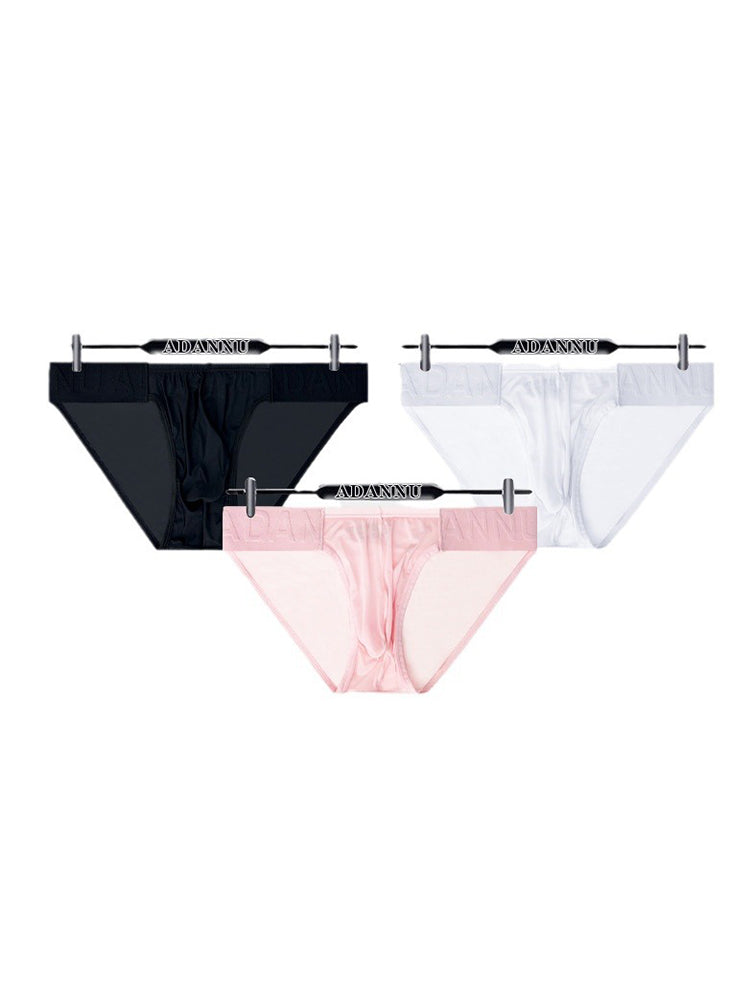 3 Pack Sexy Sheer Low-Rise Men's Bikini | dmunderwear detail image 11