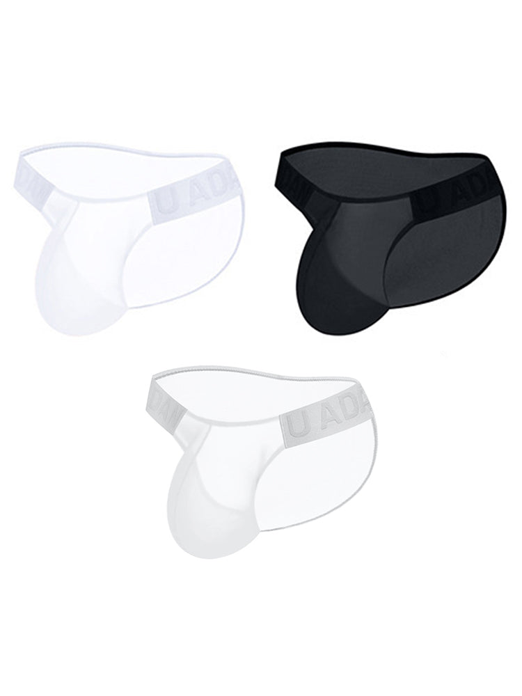 3 Pack Sexy Sheer Low-Rise Men's Bikini | dmunderwear detail image 14