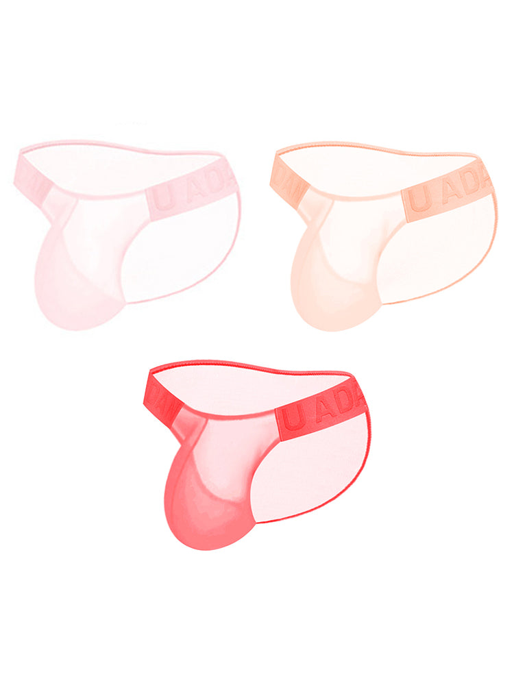 3 Pack Sexy Sheer Low-Rise Men's Bikini | dmunderwear detail image 19