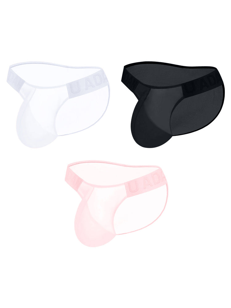 3 Pack Sexy Sheer Low-Rise Men's Bikini | dmunderwear detail image 2